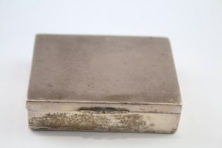 Antique Victorian 1901 Birmingham Sterling Silver Rectangular Snuff Box (86g)//Maker - Lawrence