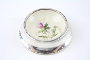 Antique 1919 Birmingham STELING SILVER Weighted Dish w/ Thistle Detail (88g)//Maker - Unidentifiable