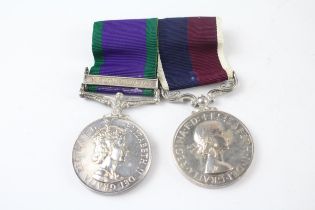 ER.II R.A.F Mounted Medal Pair Named. D0685168 Cpl.- CH. Tech. D.J. Vickers RAF //