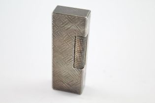 Vintage DUNHILL Silver Plated Rolagas Cigarette Lighter Swiss Made //UNTESTED In previously owned