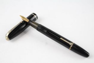 Vintage CONWAY STEWART No.75 Black FOUNTAIN PEN w/ 14ct Gold Nib WRITING //Dip Tested & WRITING In
