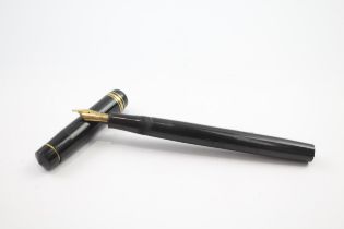 Vintage Burnham 'The Burnham' Black Cased Fountain Pen w/ 14ct Nib WRITING //Dip Tested & WRITING In