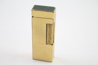 DUNHILL Gold Plated Rola Gas Cigarette Lighter Made In England //UNTESTED In vintage condition Signs