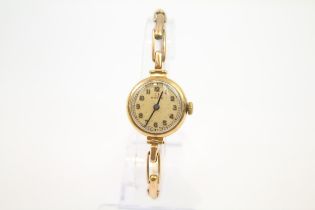 OMEGA 9ct Gold C.1920's Ladies WRISTWATCH Hand-wind WORKING//OMEGA 9ct Gold C.1920's Ladies