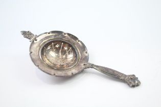 Vintage GEORG JENSEN Stamped .925 Sterling Silver Tea Strainer (46g) //