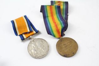 WW.I Medal Pair & Original Ribbons Named. 27058 Sgt. M. Hemmings R.A.F //