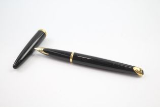 Vintage WATERMAN Carene Black Lacquer Fountain Pen w/ 18ct Gold Nib WRITING //Dip Tested & WRITING