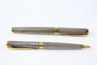 Vintage WATERMAN L'Etalon .925 Sterling FOUNTAIN PEN w/ 18ct Nib, Ballpoint Etc // w/ 18ct Nib,