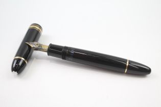 MONTBLANC Meisterstuck No.149 Black Fountain Pen w/ 18ct Gold Nib WRITING // Dip Tested & WRITING