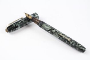 Vintage CONWAY STEWART 75 Grey FOUNTAIN PEN w/ 14ct Nib WRITING // Dip Tested & WRITING In vintage