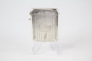 Vintage Hallmarked 1922 Birmingham Sterling Silver Vesta / Match Case (27g) // w/ Blank Cartouche