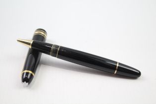 MONTBLANC Meisterstuck Black Rollerball Pen w/ Gold Plate Banding PV1064829 // UNTESTED In