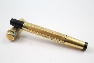 Vintage WATERMAN Ideal 18ct Rolled Gold Cased Retractable Fountain Pen (24g) // SPARES, REPAIRS &
