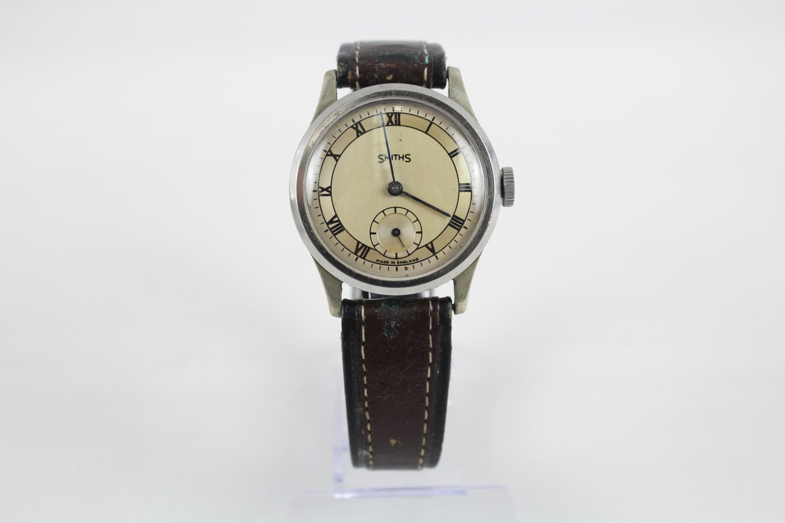 SMITHS Gents Art Deco Style C.1930s WRISTWATCH Hand-wind WORKING // SMITHS Gents Art Deco Style C.