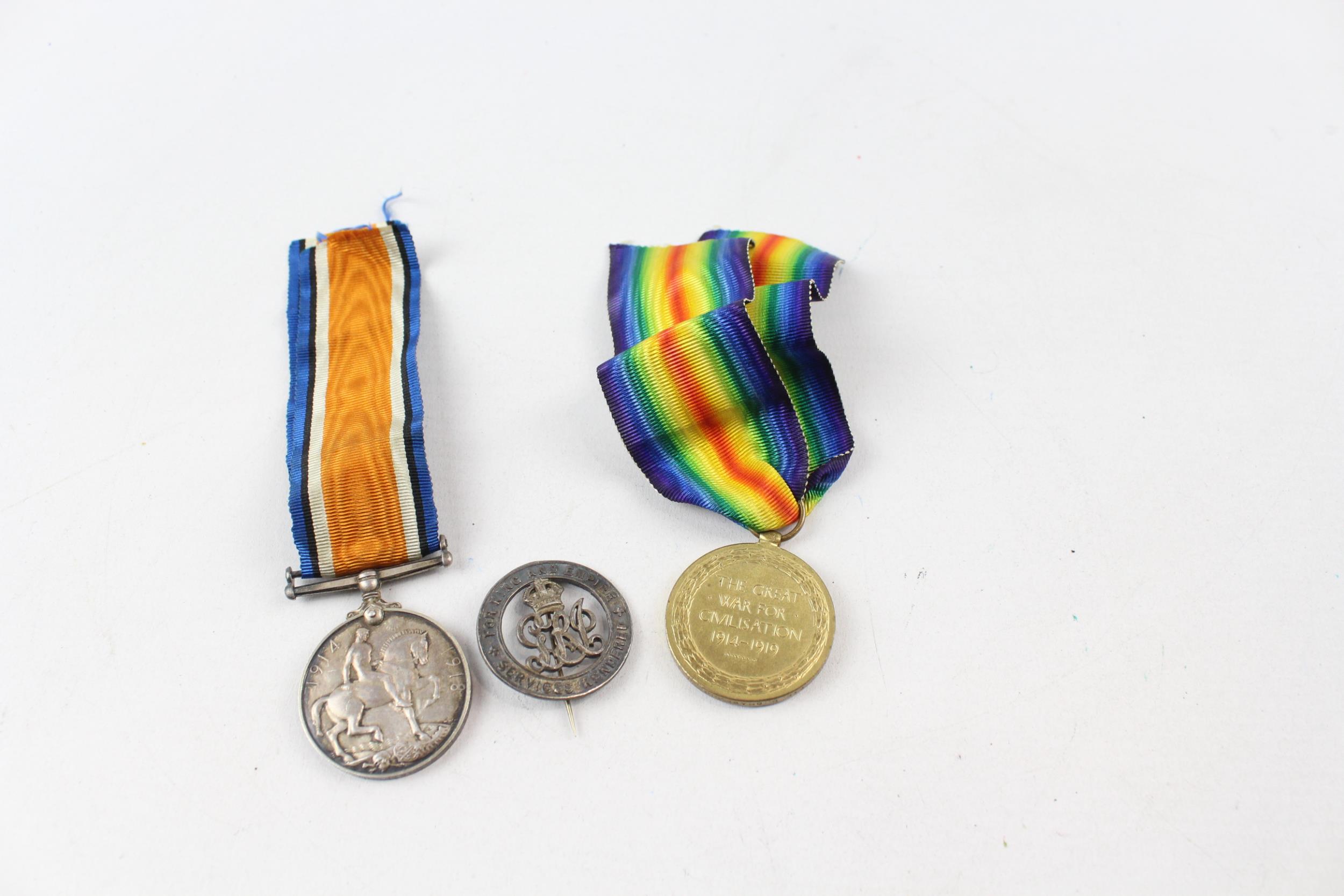 WW1 Medal Pair & Silver War Badge Named. 51753 Pte. D. Crawford R. Scots // WW1 Medal Pair & - Image 5 of 5