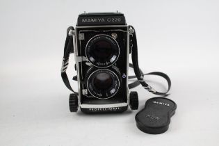 Mamiya C220 Professional Medium Format TWIN LENS CAMERA w/ 80mm Lenses WORKING // Mamiya C220