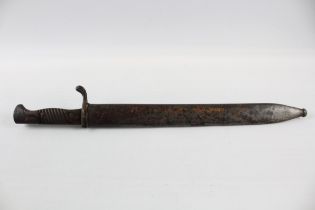 WW.1 German 1917 Butcher Bayonet & Scabbard Maker Marked. F. Koeller & Co // WW.1 German 1917