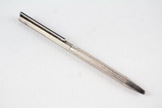 Vintage ST. DUPONT Silver Plate Ballpoint Pen / Biro Writing (26g) // WRITING In vintage condition