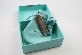 Vintage TIFFANY & CO. & SWISS ARMY .925 Sterling Pocket Knife Boxed (44g) // w/ Original Pouch & Box