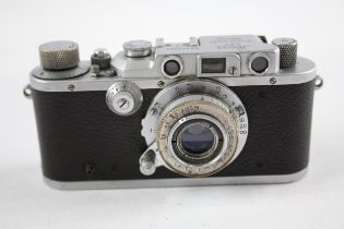 Leica IIIA Rangefinder FILM CAMERA w/ Leitz Elmar 5cm F/3.5 Lens WORKING // Leica DRP Ernst Leitz