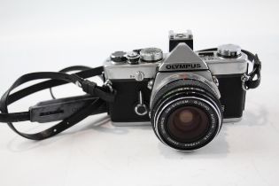 Olympus OM-1N MD SLR FILM CAMERA w/ OM-System 28mm F/3.5 Lens WORKING // Olympus OM-1N MD SLR Film