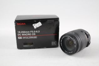 Sigma 18-250mm DC Macro OS F/3.5-6.3 Auto Focus Lens w/ Original Box WORKING // Sigma 18-250mm DC