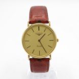 LONGINES Gents Vintage Gold Tone WRISTWATCH Quartz WORKING // LONGINES Gents Vintage Gold Tone