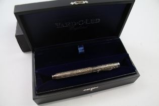 YARD O LED Hallmarked .925 Sterling Silver Ballpoint Rollerball Pen WRITING 32g // w/ Original