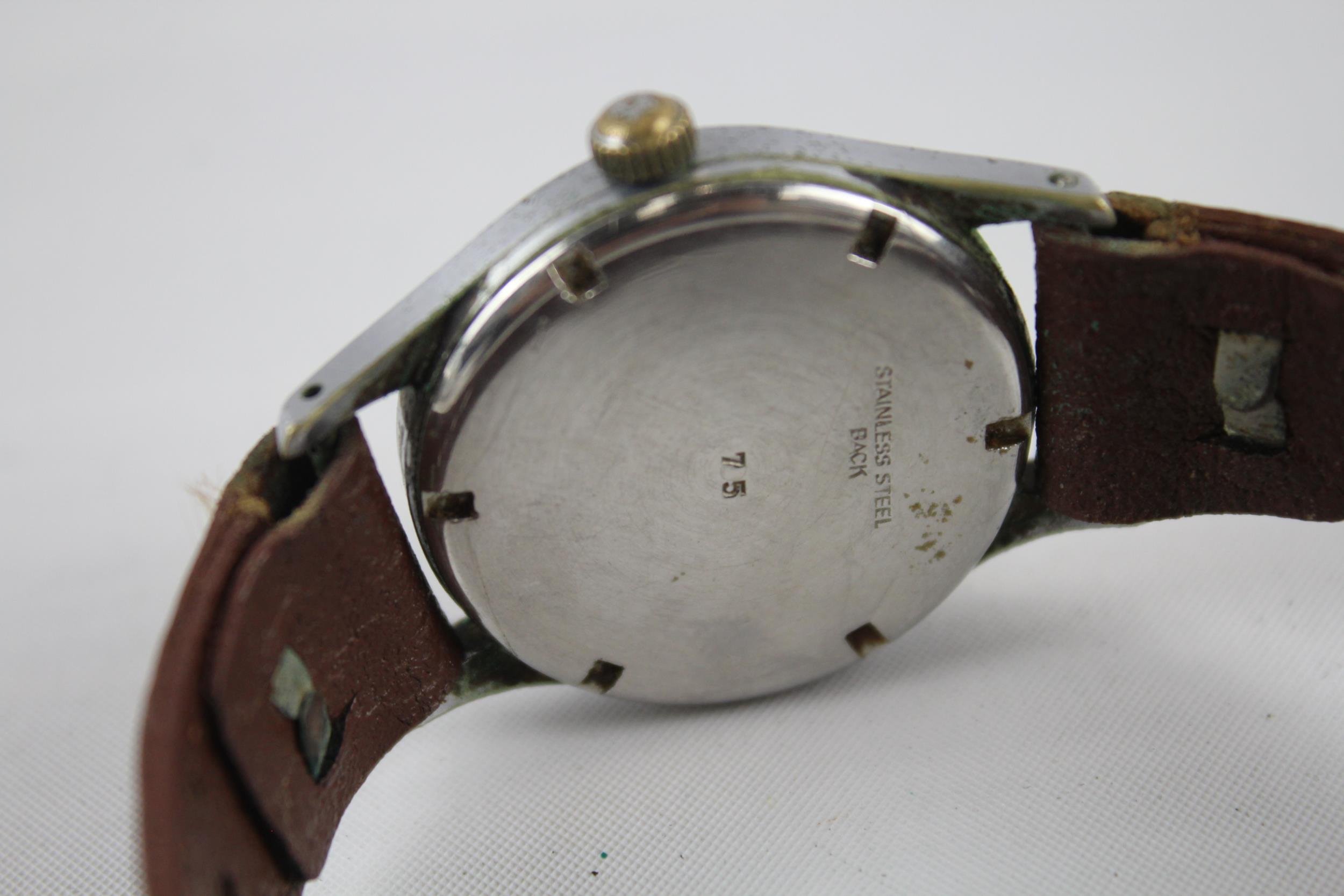ENICAR Military Style Gents Vintage WRISTWATCH Hand-wind WORKING // ENICAR Military Style Gents - Image 5 of 5
