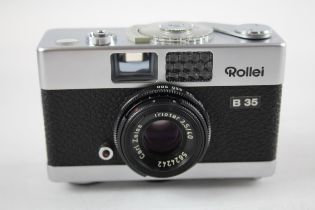 Rollei B 35 FILM CAMERA w/ Carl Zeiss Triotar 40mm F/3.5 Lens WORKING // Rollei B 35 Film Camera