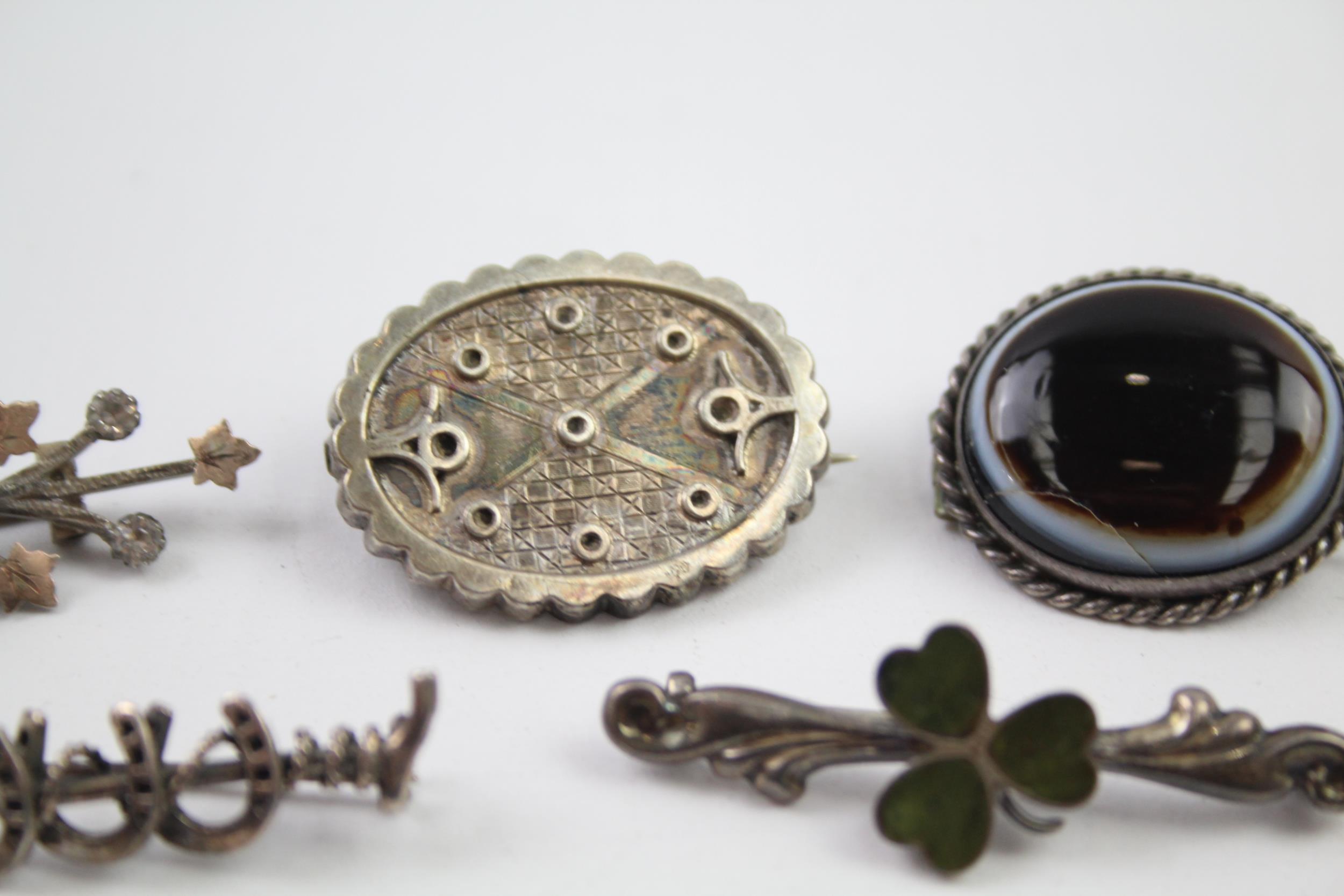 Broche Ancienne En Argent Sterling, Chimère Du 19e Siècle - Bijou Antique