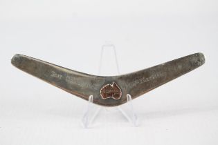 Vintage .925 Sterling Silver Novelty Australian Boomerang Souvenir (32g) // w/ Personal Engraving