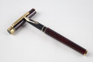 Vintage SHEAFFER Targa Brown Lacquer Fountain Pen w/ 14ct Gold Nib Writing // Dip Tested & WRITING