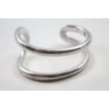 Silver bangle by designer Emporio Armani (71g)