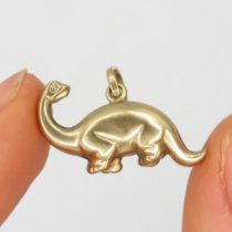 9ct gold dinosaur pendant (1.1g)