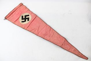 WW2 Era German Double Sided Pennant 27inch Long // WW2 Era German Double Sided Pennant 27inch Long