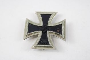 WW2 German Iron Cross 1st Class Stamped 4 on pin // WW2 German Iron Cross 1st Class Stamped 4 on pin