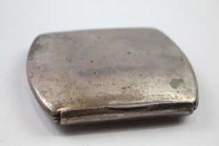 Antique 1910 Edwardian Birmingham Sterling Silver Plain Cigarette Case (103g) // Maker - J. Wilmot