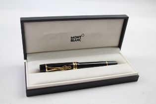 Montblanc Philharmonia of The Nations Black Fountain Pen w/ 18ct Gold Nib, Box // Dip Tested &