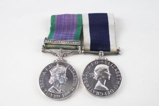 ER.II Mounted Royal Navy Medal Pair inc. Northern Ireland Named D125216D // ER.II Mounted Royal Navy