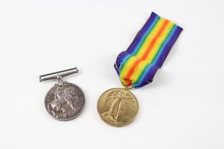 WW1 Medal Pair Named 108371 Pte Hurrell M.G.C // WW1 Medal Pair Named 108371 Pte Hurrell M.G.C In