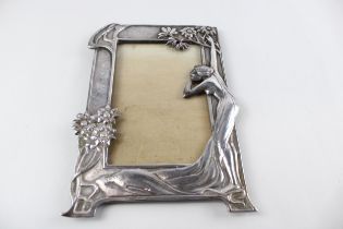 Vintage .950 Silver Ornate Figural Photograph Frame (266g) // XRF TESTED FOR PURITY Dimensions -