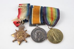 WW1 Mounted 1914-15 Star Trio Named T4-056553 Dvr. W. Heath A.S.C // WW1 Mounted 1914-15 Star Trio