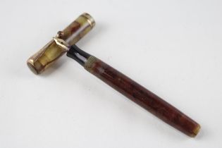 Vintage PARKER Duofold Mustard Fountain Pen w/ 14ct Gold Nib WRITING // Dip Tested & WRITING In