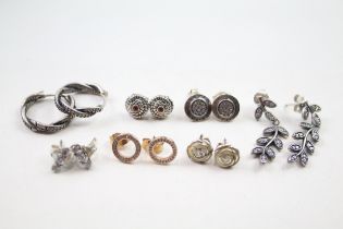 A collection of silver earrings by Pandora in branded box (20g)