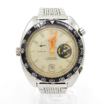 RARE Vintage Gents HEUER AUTAVIA 'ORANGE BOY' Chronograph WRISTWATCH Automatic // RARE Vintage Gents