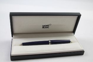 MONTBLANC Generation Navy Fountain Pen w/ 14ct White Gold Nib WRITING Boxed // w/ Personal Engraving