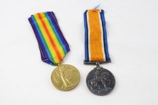 WW1 Medal Pair & Original Ribbons Named 28020 Pte A. Kidd // WW1 Medal Pair & Original Ribbons Named