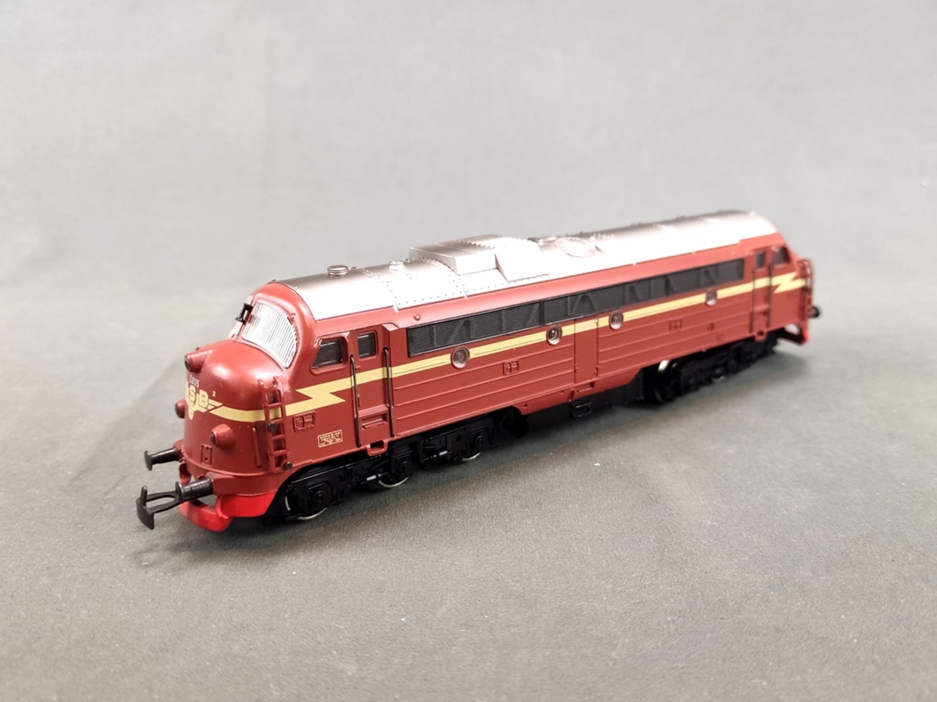 H0 Märklin 3143 Diesel locomotive, function not tested, in original box, from collection - Image 2 of 3