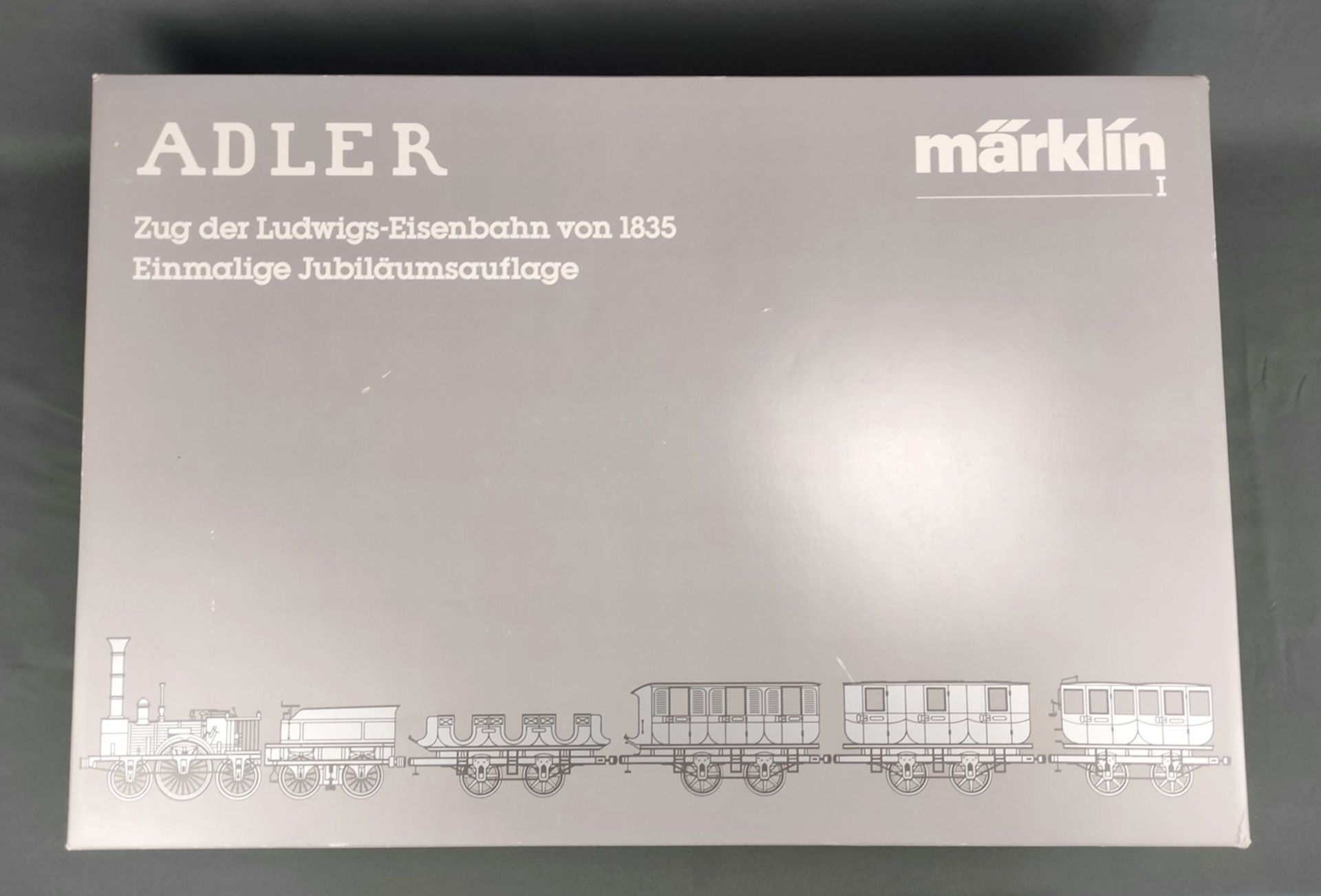 Märklin Spur 1, 5750 train set "Adler", with locomotive, 4 different passenger wagons and 1 set of  - Image 3 of 5